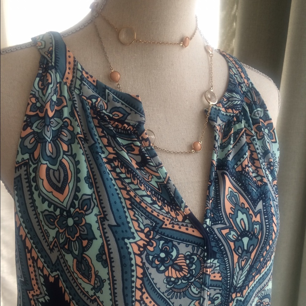 Fun sleeveless polyester dress