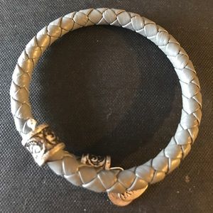 Alex and Ani Grey Leather Wrap