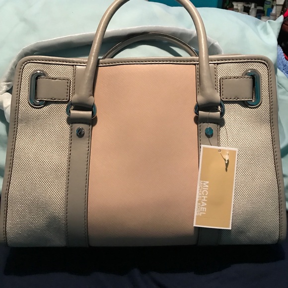 Michael Kors Hamilton center stripe EW Satchel