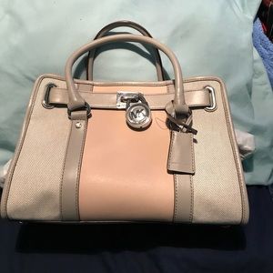 Michael Kors Hamilton center stripe EW Satchel