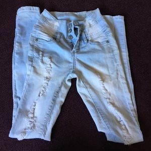 High Rise Light wash jeans