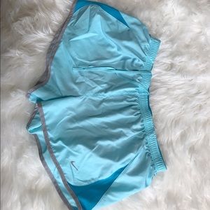 Light blue and grey Nike shorts