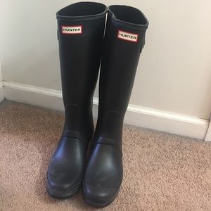 Matte Black Hunter Boots