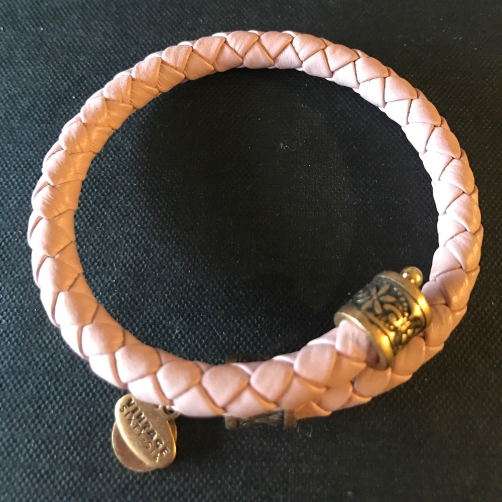 Alex and Ani Pink Leather Wrap
