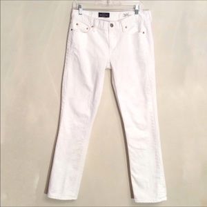 J Crew white jeans Matchstick