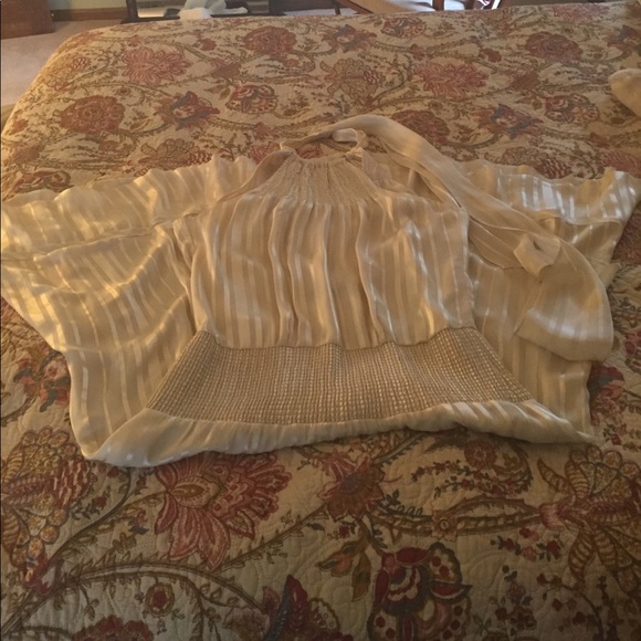 Gorgeous BCBGMaxazria off-white long gown, size XS - Picture 4 of 5