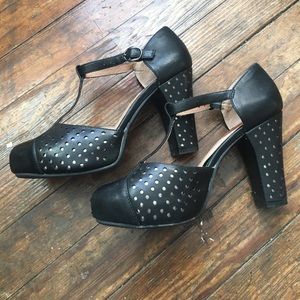 Miz Mooz T-Strap Mary Jane Heels