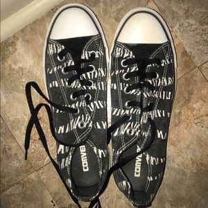 Zebra-Striped Double-Tongued Converse