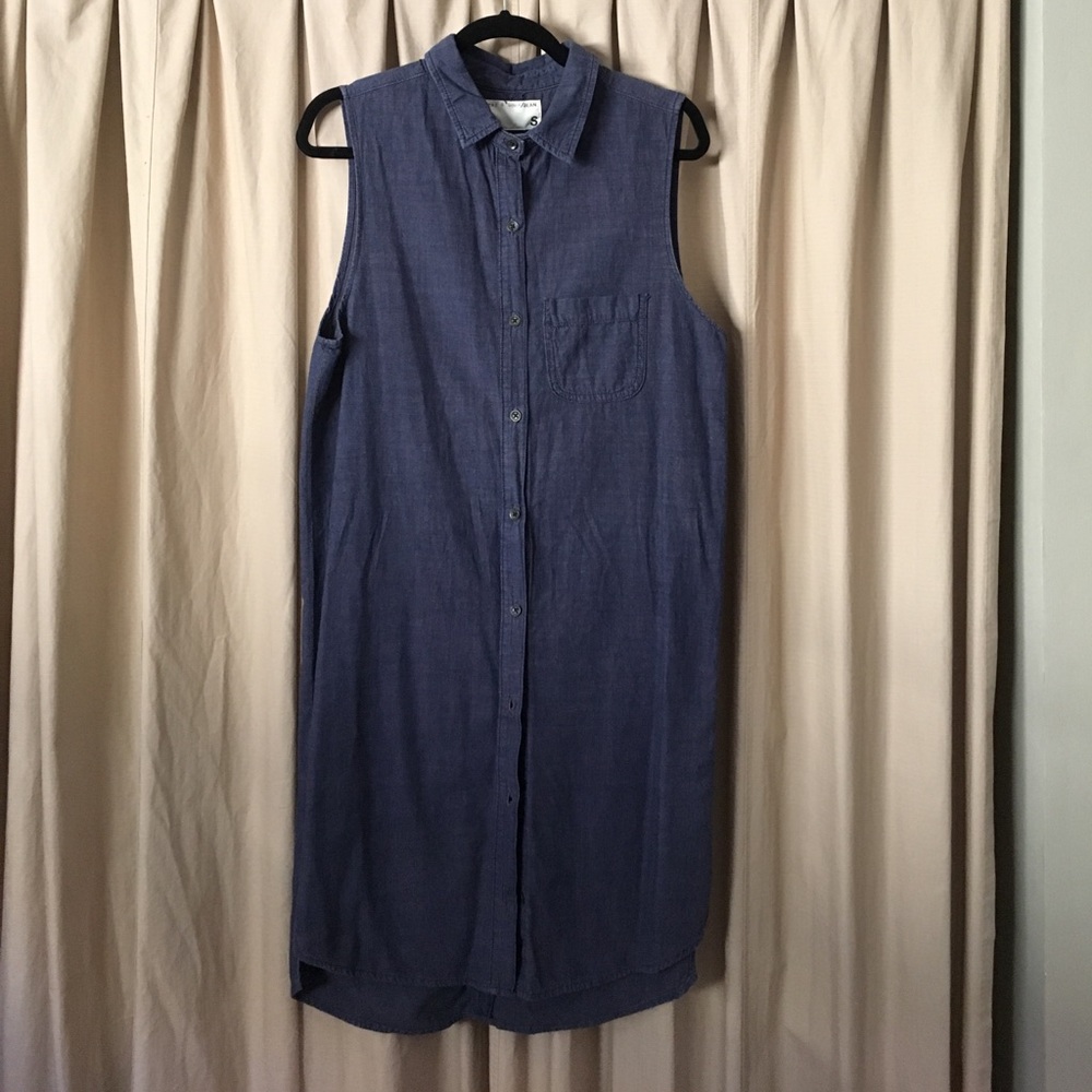 rag & bone / JEAN chambray sleeveless shirt dress