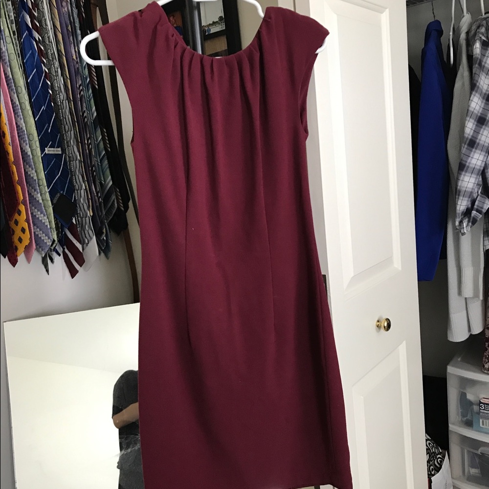 H&m burgundy red dress