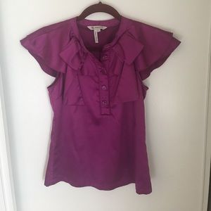 Bcbg generation size 2 magenta blouse