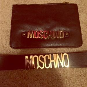 Moschino Belt & Clutch