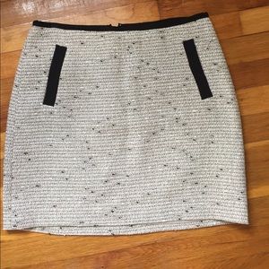 Banana Republic gold tweed mini skirt