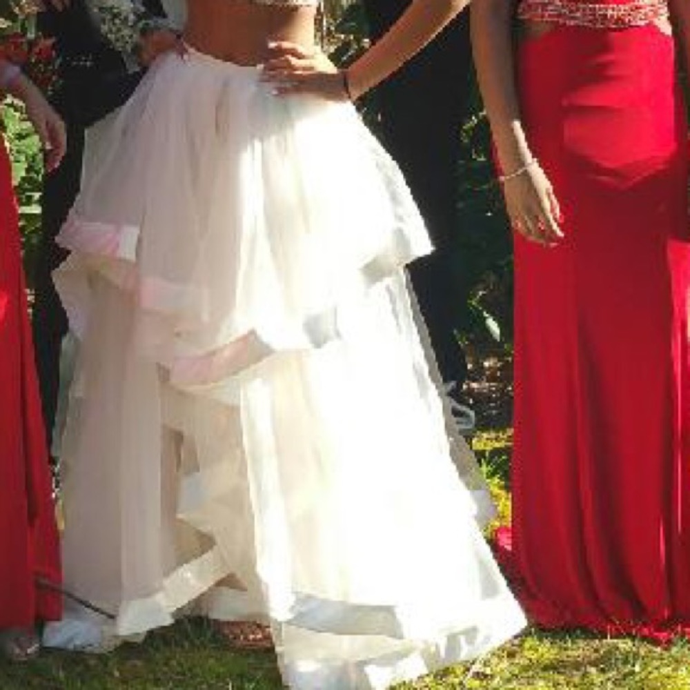 Two piece prom dress