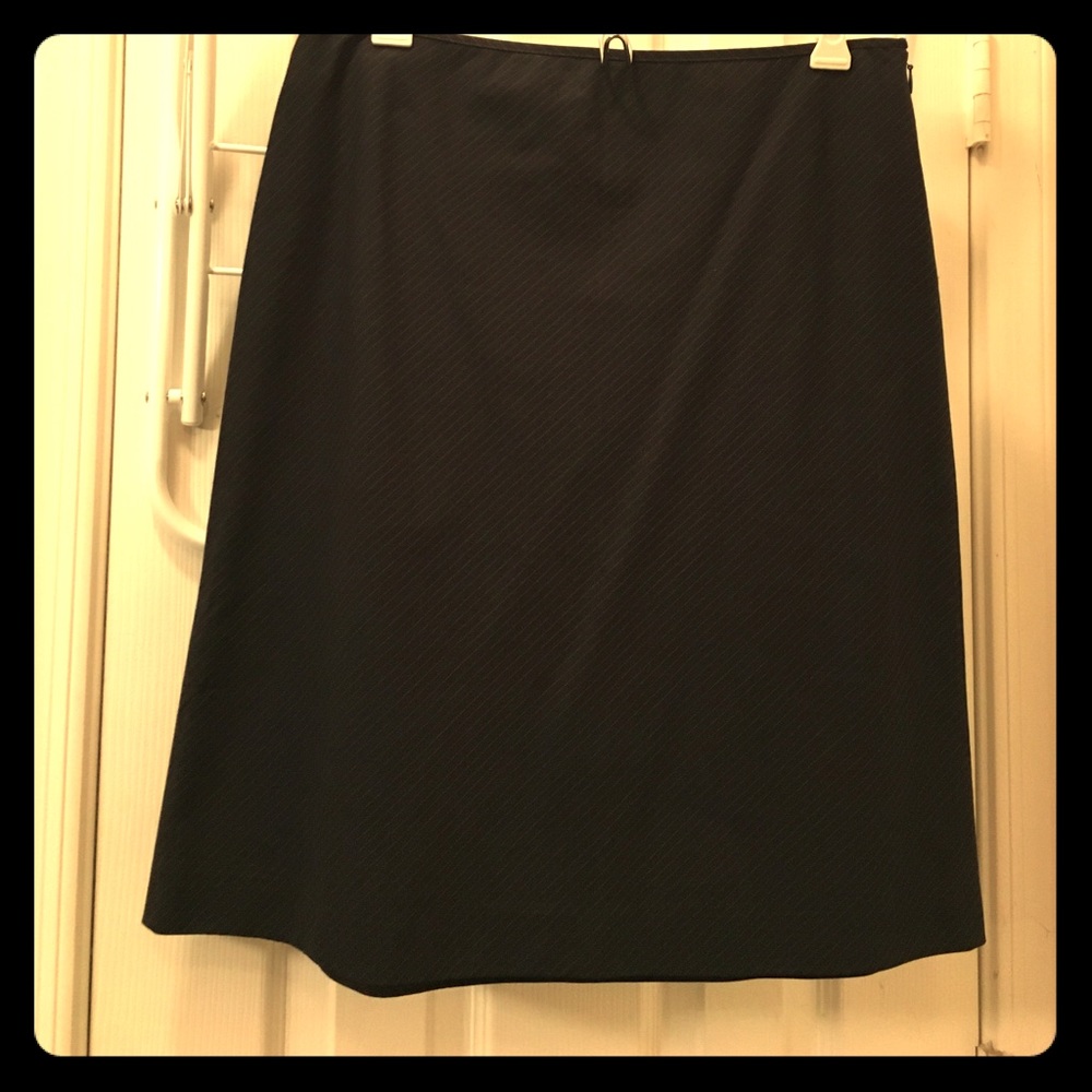 Pinstripe A-Line Skirt • LIKE NEW!
