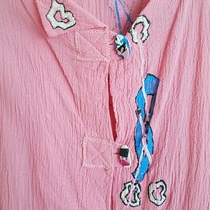 Artisan pink jumper cover up