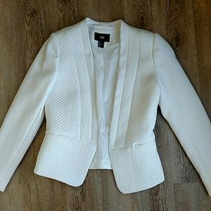 White H&M Lined Blazer size 6