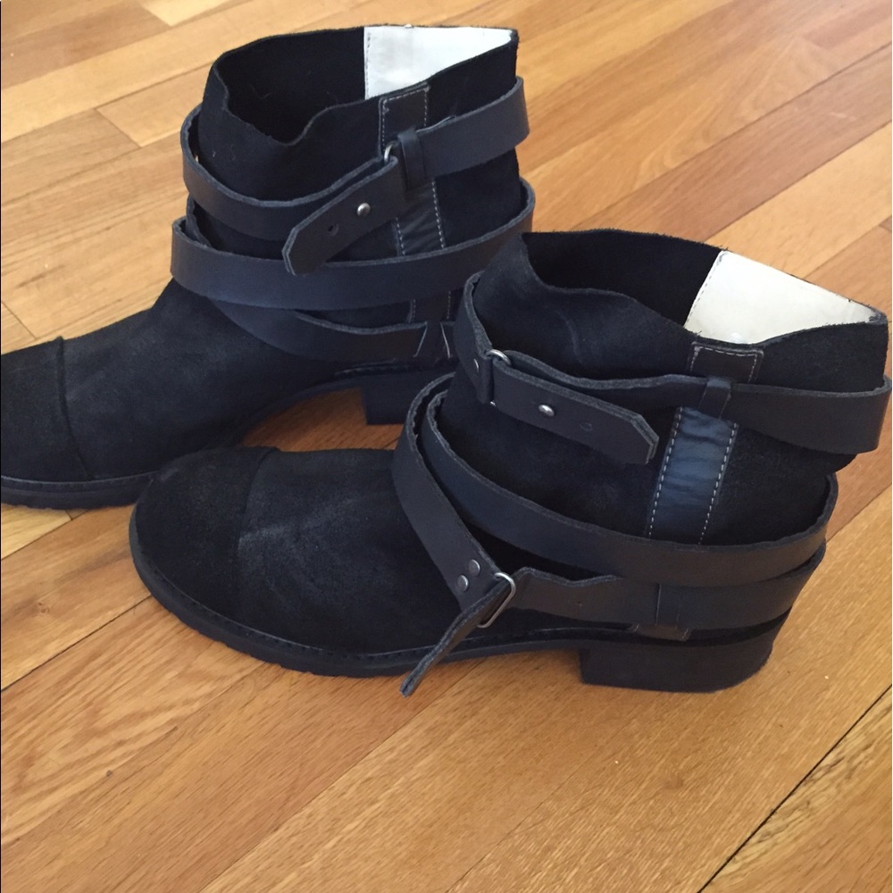 Black ankle booties from Joe's