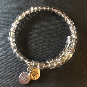 Alex and Ani Silver Beaded Swarovski