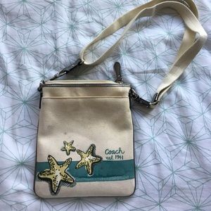 AUTHENTIC ~ Coach Beach Starfish Crossbody Bag