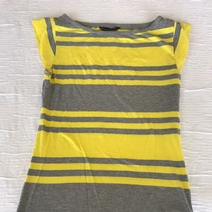 Gray and yellow French connection t-shirt