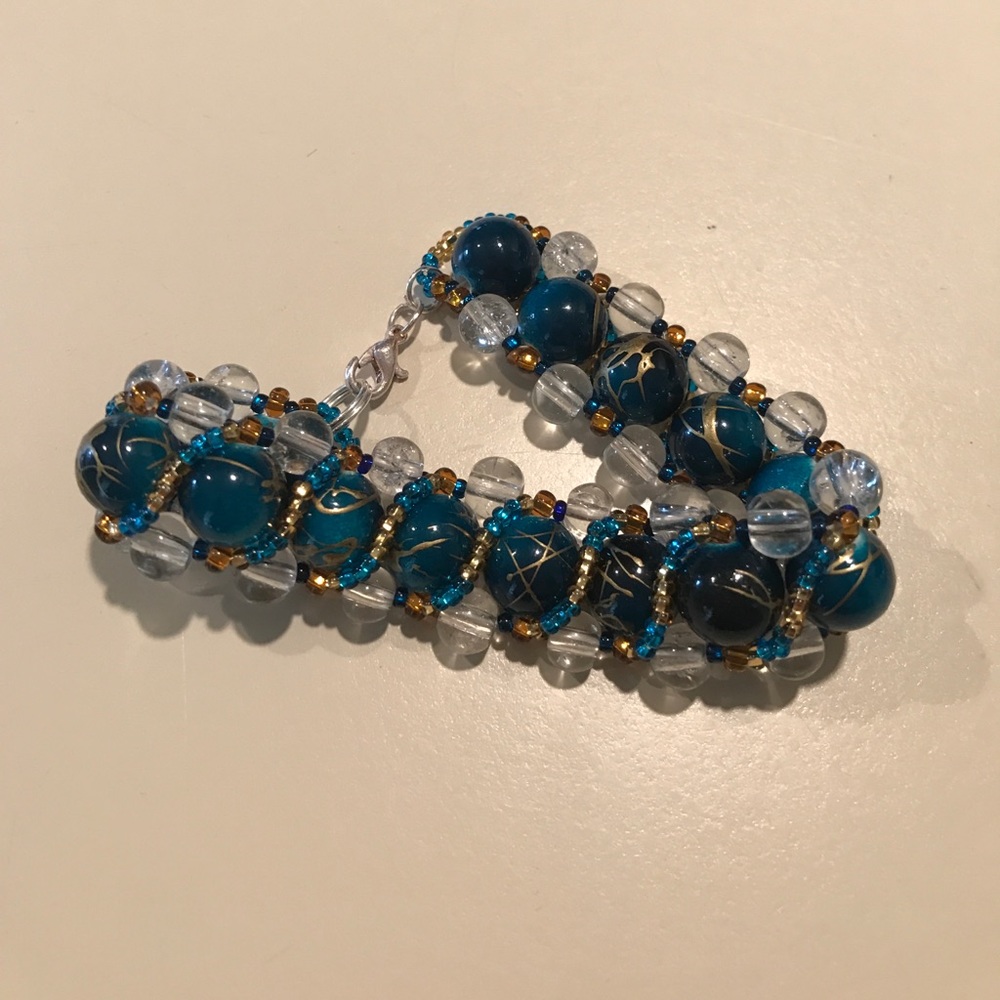 Hand made beaded bracelet