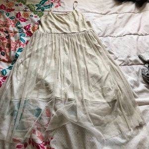 Cream spring dress