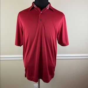 FJ  Mens Red Polo Shirt Medium