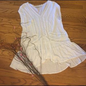 Loft Crochet Peplum Tunic