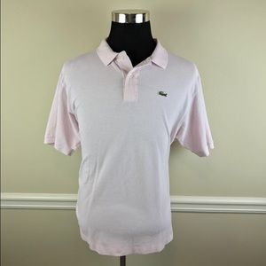 LACOSTE Chemise, men's size 8  light pink
