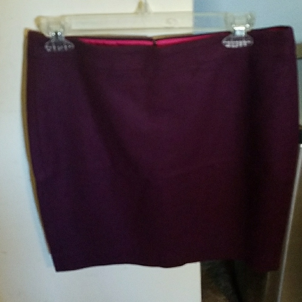 J crew factory wool skirt maroon