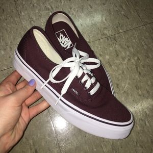 Burgundy Vans