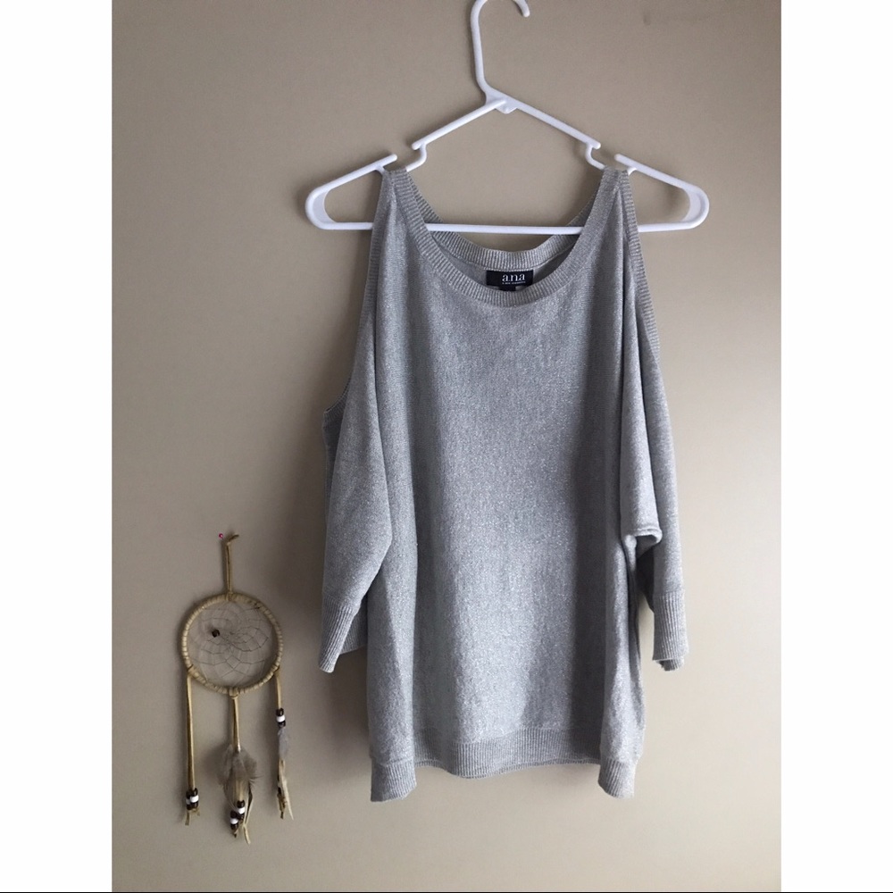 Sparkle Cold Shoulder Top