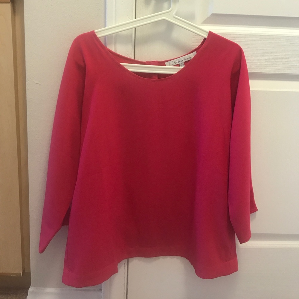 Lovers + friends pink shirt L