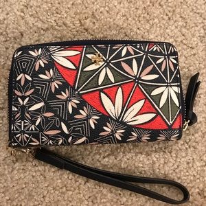 Flower pattern Tory Burch wristlet