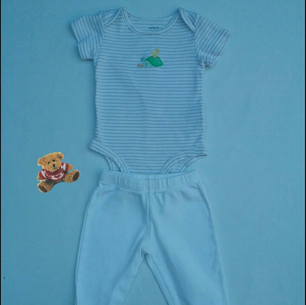 2 Piece onesie & footie pants set Carter's 3M