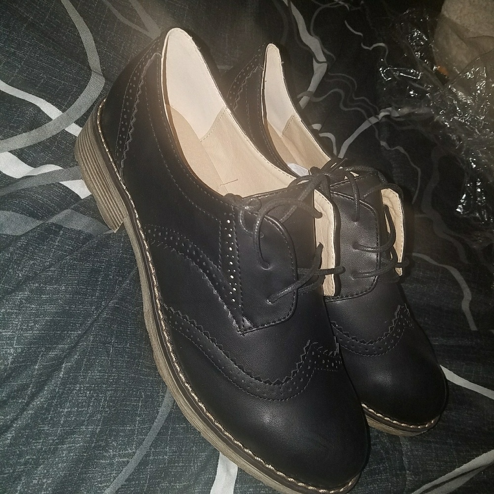 Vintage Oxford brogue shoes