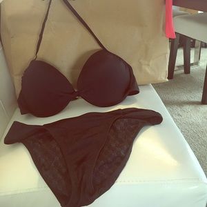 Victoria's Secret black bikini size 34D/S