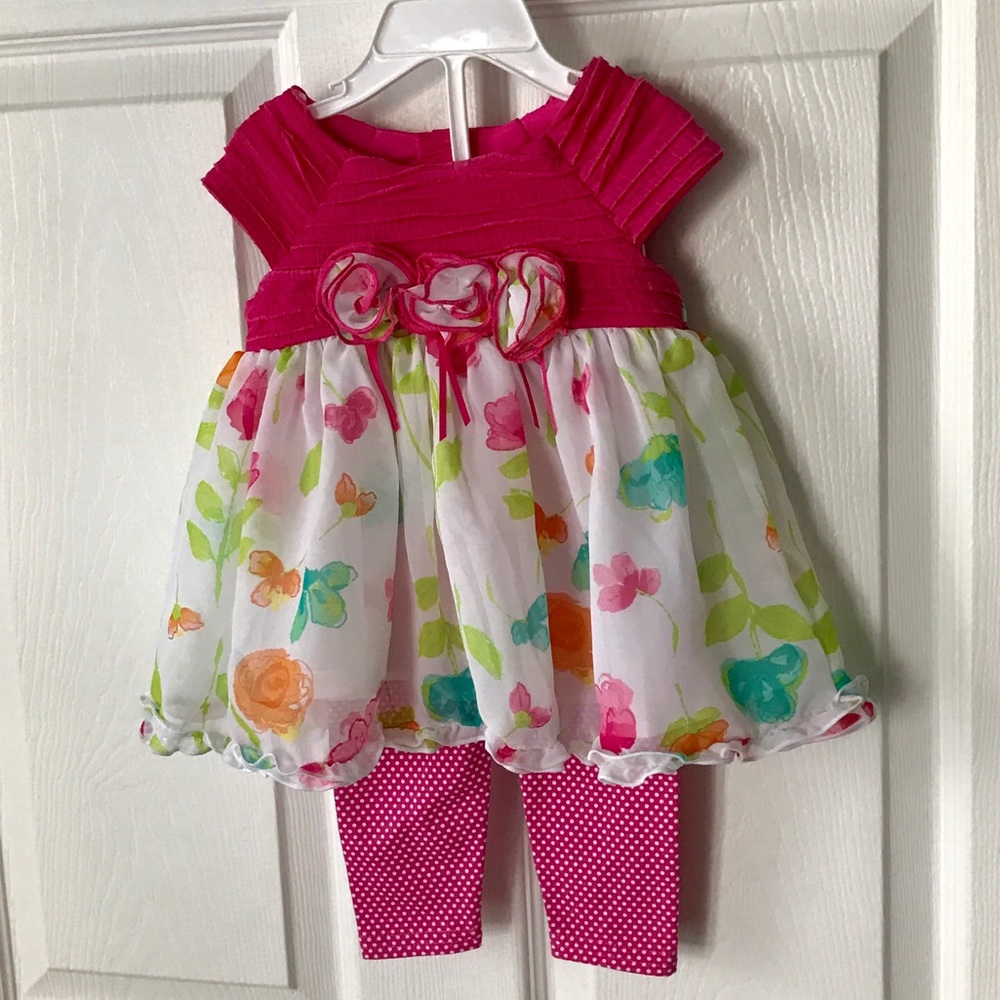 Sweet Heart Rose 2-Piece Sprint Outfit; 12 months