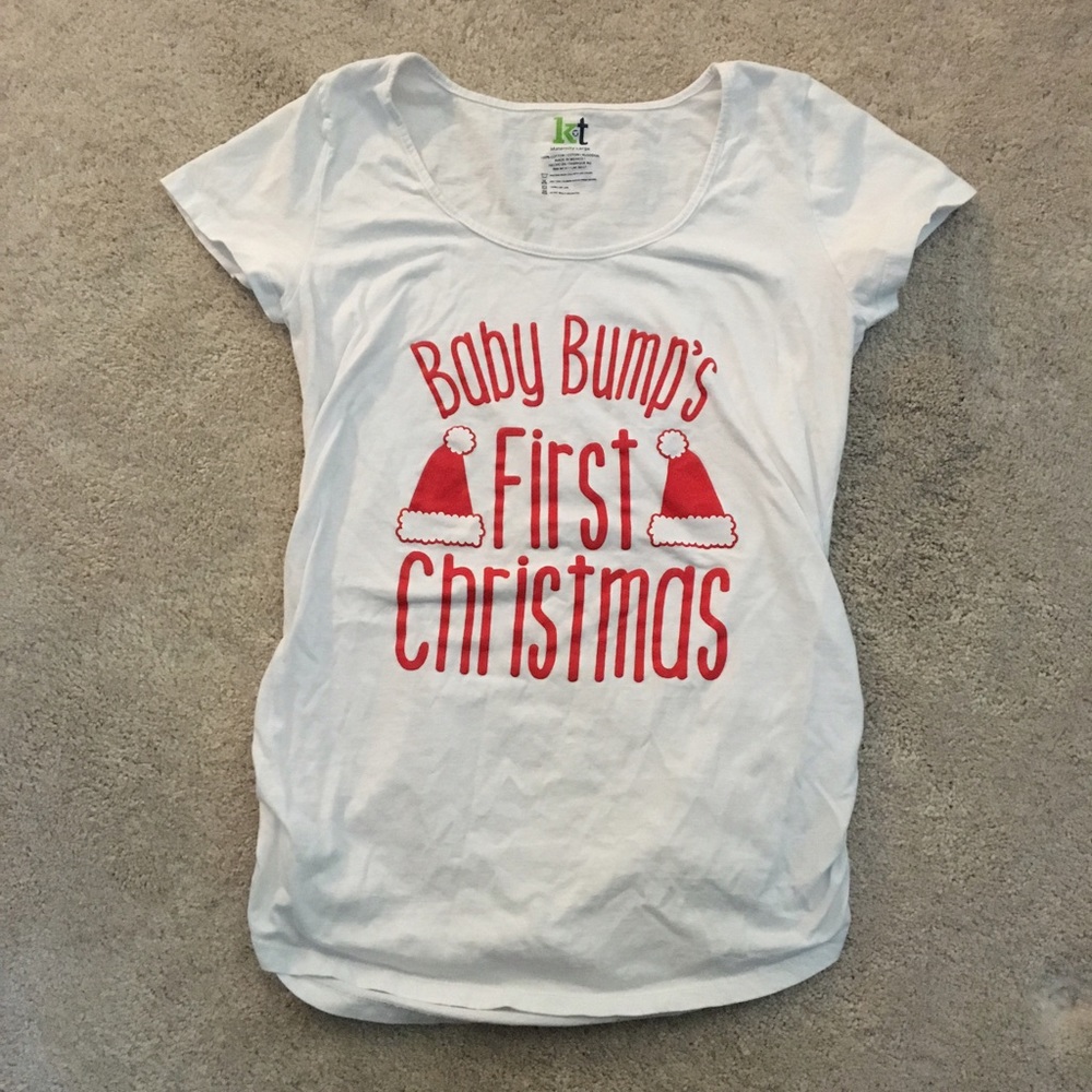 Graphic Holiday maternity t-shirt