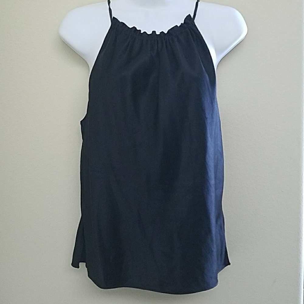 StudioM Black Silk Top