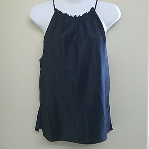 StudioM Black Silk Top