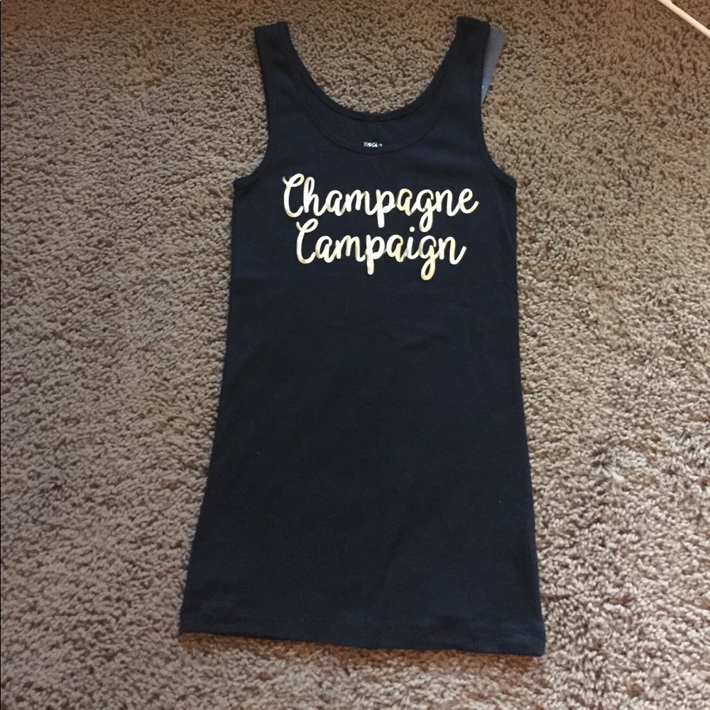 NWT Champagne Campaign tank