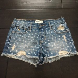 A&F kids floral shorts