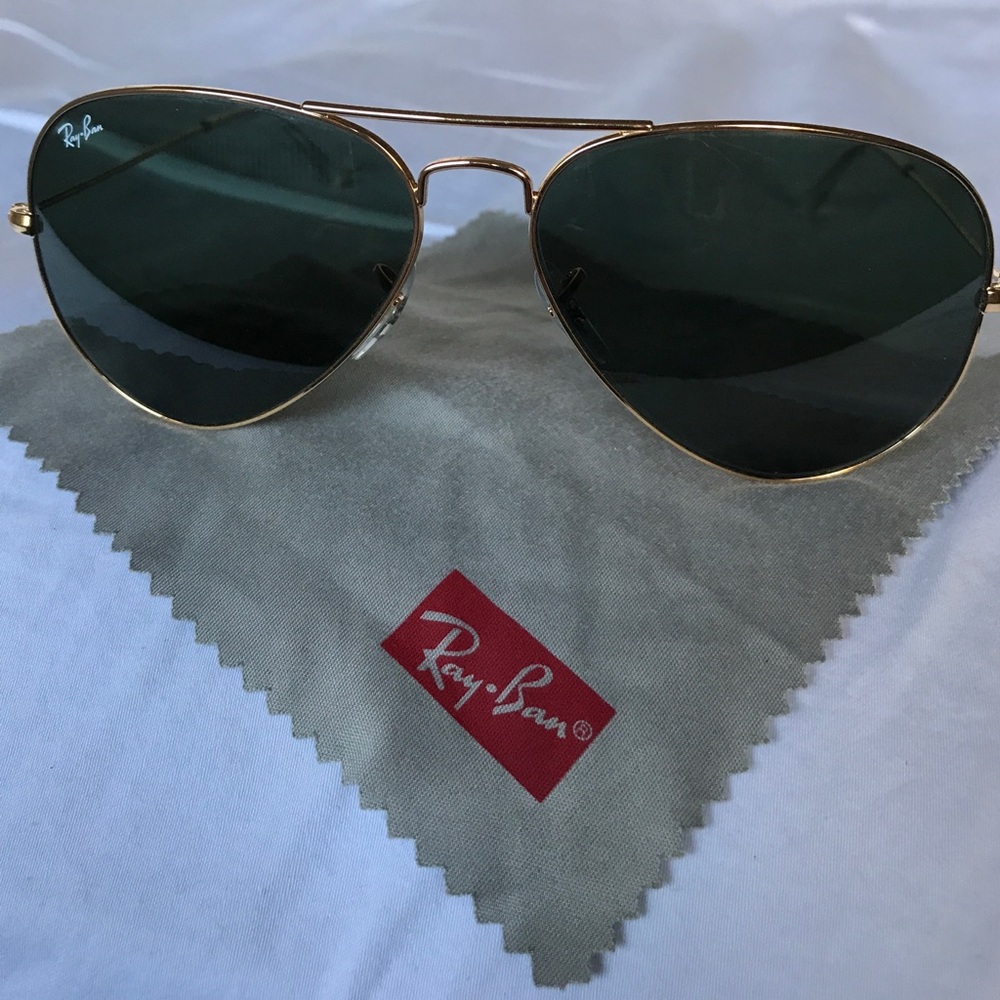 Ray Ban Original Aviator Gold Shiny/Green