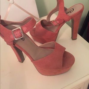 Sexy pink/coral heels