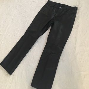 Guess Black 100% Leather Pants