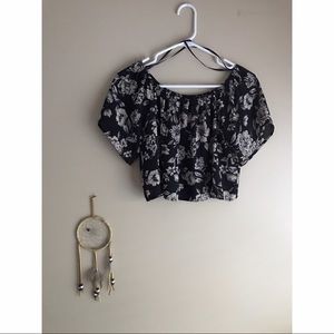 Vintage Floral Crop Top