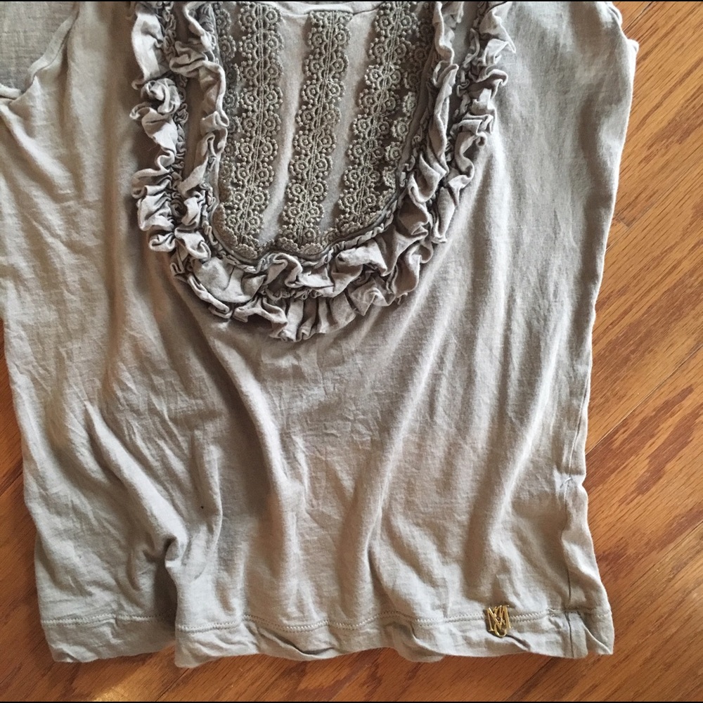 Mango ruffle vintage constructed tank