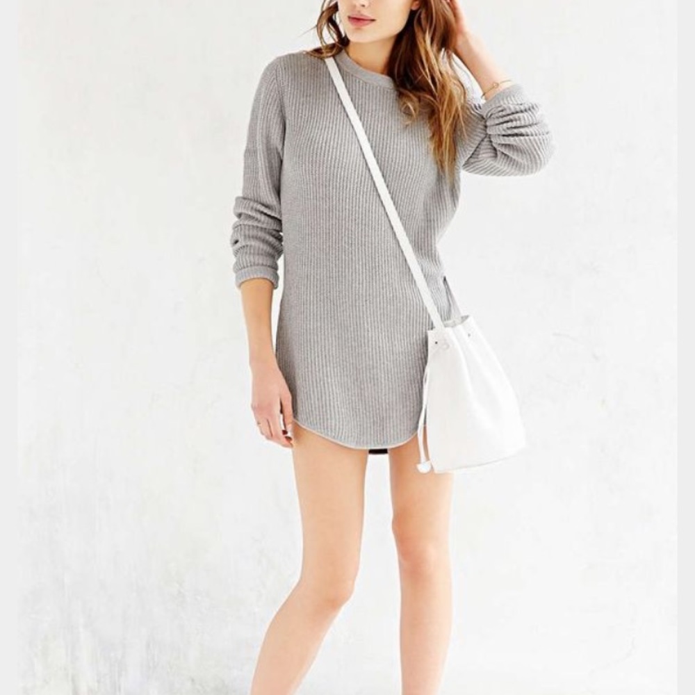 UNIF X UO Waffle-Knit Tunic Sweater/Dress